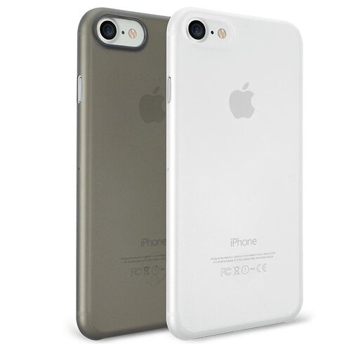 Комплект чохлів O!coat 0.3 Jelly 2 in 1 case for iPhone 7/8 Clear and Black
