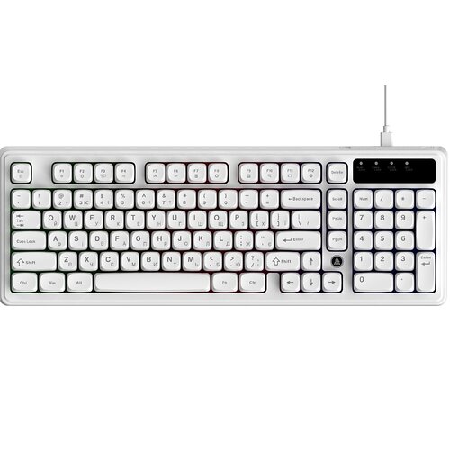 Клавіатура Ajazz AF98 Black USB-C White (AF98-W)