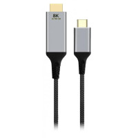 Кабель Cablexpert USB Type-C - HDMI (M/M), 2 м, черный (A-CM-HDMIM8K-2M)