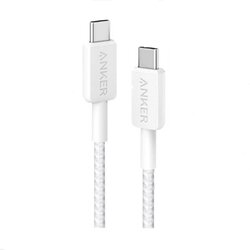 Кабель Anker 322 USB-C - USB-C 0.9 м, White (A81F5H21/A81F5G21)