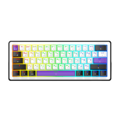 Беспроводная клавиатура Hator Hellyberry HK60 Wireless White/Violet Беспроводная клавиатура Hator Hellyberry HK60 Wireless White/Violet
