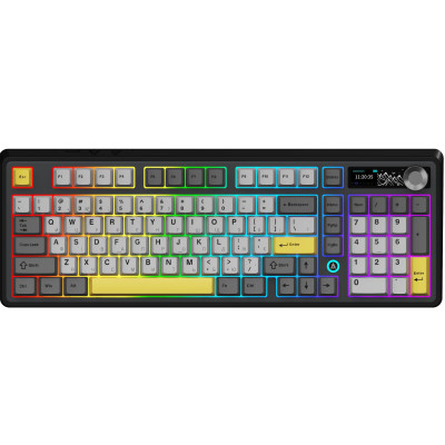 Беспроводная клавиатура Ajazz AK980 V2 Maillard Switch Black (AK980-V2-M-BGY)