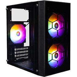 Корпус 1stPlayer X1-BK-3F1-PS-600FK-EU Black 600W