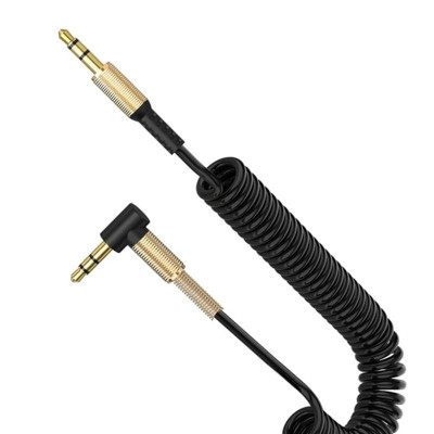 Аудио-кабель SkyDolphin SR08 Spring Wire 3.5 мм - 3.5 мм (M/M), 1 м, Black (SDAUX-000062) Аудио-кабель SkyDolphin SR08 Spring Wire 3.5 мм - 3.5 мм (M/M), 1 м, Black (SDAUX-000062)