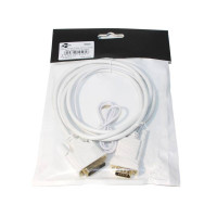Кабель Atcom (9505) DVI-D - VGA, 1.8м, белый