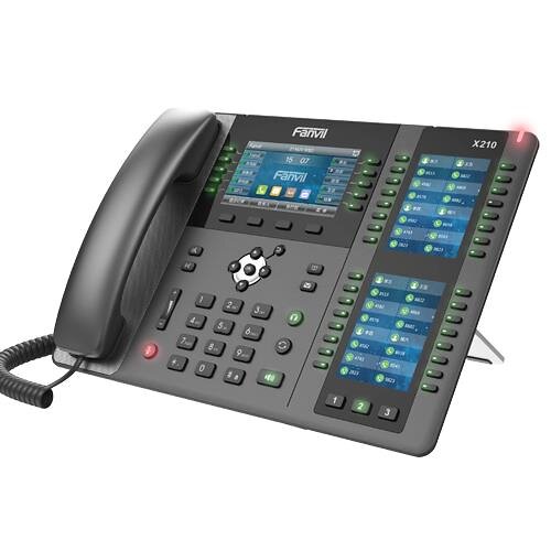 Телефон IP Fanvil X210 2xGE LAN, 1xUSB-A, BT4.2, 20 SIP line, SW Linux, 106 DSS клавіш, PoE, 4.3
