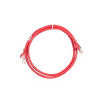 Патч-корд 2E САТ 5e, UTP, 1м, 26AWG, RJ45, 7/0.16, Cu, PVC, червоний