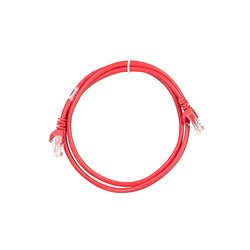 Патч-корд 2E САТ 5e, UTP, 1м, 26AWG, RJ45, 7/0.16, Cu, PVC, червоний