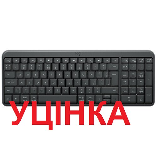 Клавiатура бездротова Logitech K250 Graphite (920-013822)_У2.AA