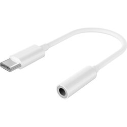 Адаптер Cablexpert USB Type-C - 3.5 мм (M/F), 0.1 м, White (A-CM-3.5F-01)