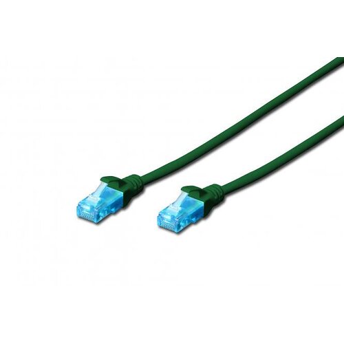 Патч-корд 2E CAT 5e, UTP, 10м, 26AWG, RJ45, 7/0.16, Cu, LSZH, зелений