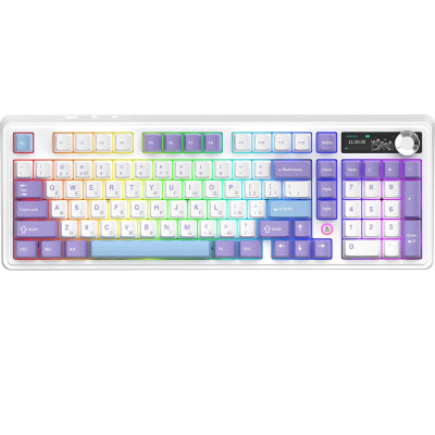 Беспроводная клавиатура Ajazz AK980 V2 Maillard Switch White (AK980-V2-M-PWB)