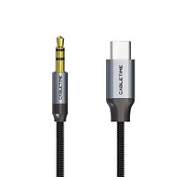 Кабель Cabletime USB Type-C - Audio 3.5 мм (M/M), 1 м, Black (CF16H)