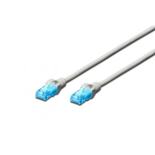 Патч-корд 2E CAT 5e, UTP, 2м, 26AWG, RJ45, 7/0.16, Cu, LSZH, сірий