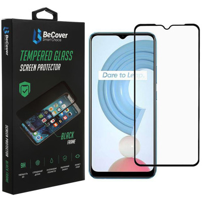 Защитное стекло BeCover для Realme C21Y Black (706904)