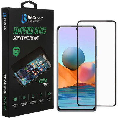 Защитное стекло BeCover для Xiaomi Poco M4 Pro 5G Black (707041)