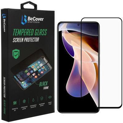 Защитное стекло BeCover для Xiaomi Redmi Note 11 Pro/11 Pro Plus Black (707140)