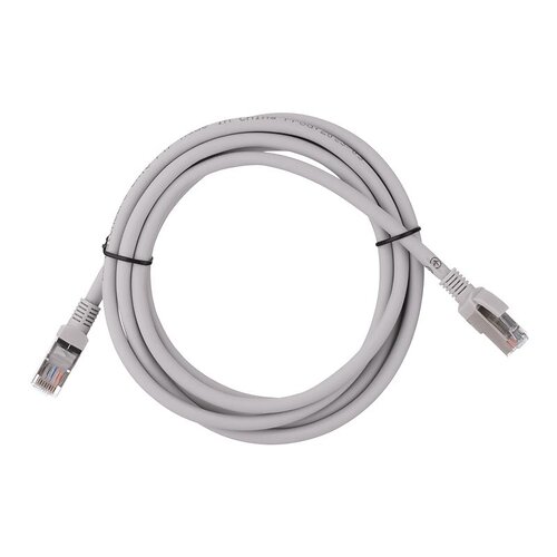 Патч-корд 2E САТ 5e, FTP, 3м, 26AWG, RJ45, 7/0.16, Cu, LSZH, сірий