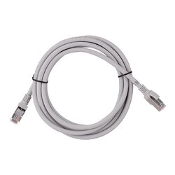 Патч-корд 2E САТ 5e, FTP, 3м, 26AWG, RJ45, 7/0.16, Cu, LSZH, сірий