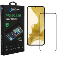 Защитное стекло BeCover для Samsung Galaxy S22 SM-S901 Black (707314)