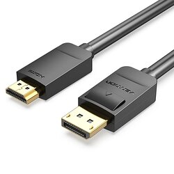 Кабель Vention DisplayPort - HDMI (M/M), 2 м, Black (HADBH)