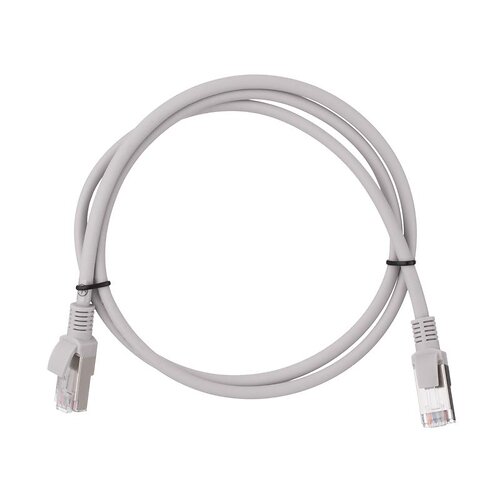 Патч-корд 2E САТ 6, FTP, 1м, 26AWG, RJ45, 7/0.16, Cu, LSZH, сірий