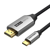 Кабель Vention HDMI - USB Type-C (M/M), V 2.0, 1.5 м, черный/серый (CRBBG)