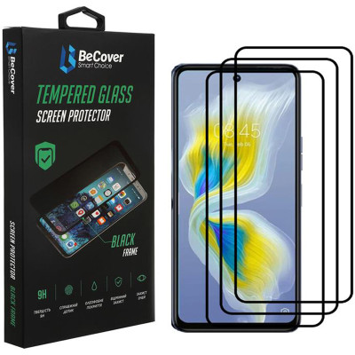 Захисне скло BeCover для Tecno Camon 18 Premier Black (707327)