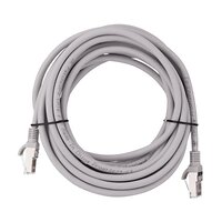 Патч-корд 2E САТ 6, FTP, 5м, 26AWG, RJ45, 7/0.16, Cu, LSZH, сірий