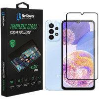 Защитное стекло BeCover для Samsung Galaxy A23 SM-A235 Black (707355)