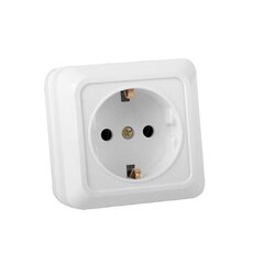Розетка ELM Simply OD-10E з заземленням Біла (41-0006)
