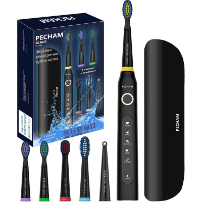 Электрическая зубная щетка Pecham Travel PC-080 Black Электрическая зубная щетка Pecham Travel PC-080 Black