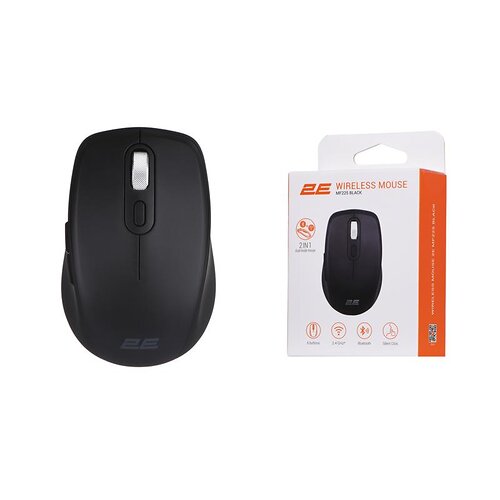 Беспроводная мышь 2E MF225 Silent WL BT Black (2E-MF225WBK)