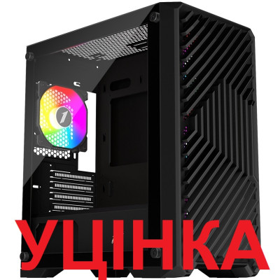 Корпус 1stPlayer T5-BK-4F1 Black без БЖ
