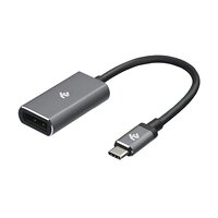 Адаптер 2Е USB-C > DisplayPort, 0.2м, сірий