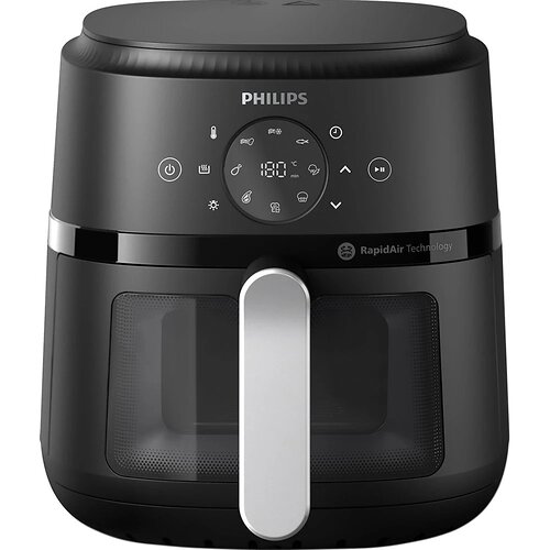 Мультипіч Philips Ovi digital, 1500Вт, чаша-4.2л, сенсорне керування, 13 авто. програм, віконце, пластик, чорний