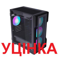 Корпус 1stPlayer T3-BK-4F1 Black без БЖ