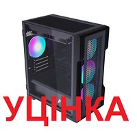 Корпус 1stPlayer T3-BK-4F1 Black без БЖ
