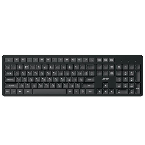 Клавіатура мембранна 2E KS260 106key, WL, EN/UK/RU, чорний