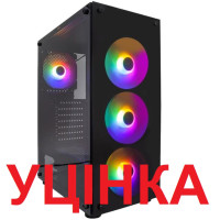 Корпус 1stPlayer V3-B-BK-4F1 Black без БЖ