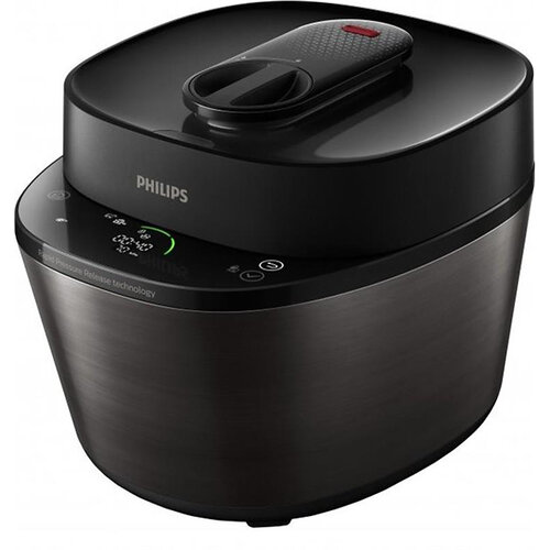 Мультиварка-скороварка Philips All-in-One Cooker, 1000Вт, чаша-5л, електронне керув., пластик, чорний