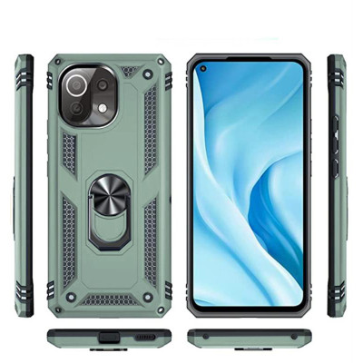 Чехол-накладка BeCover Military для Xiaomi Mi 11 Lite/Mi 11 Lite 5G/11 Lite 5G NE Dark Green (706645)