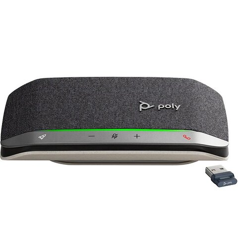 Спікерфон Poly Sync 20+ з адаптером BT700, 2 x Bi-Mic, радіус 2 м, 1 х динамік, сертифікат Microsoft Teams, USB-A, Bluetooth, сі