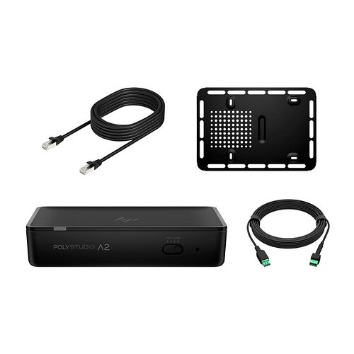 Аудіоміст Poly Studio A2, RJ45, 4x Euroblock, PoE++, чорний