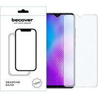 Захисне скло BeCover для Tecno Pop 7 (BF6) Crystal Clear Glass 3D (709265)