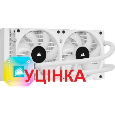 Система водяного охолодження Corsair iCUE H100i Elite Capellix RGB White (CW-9060050-WW)