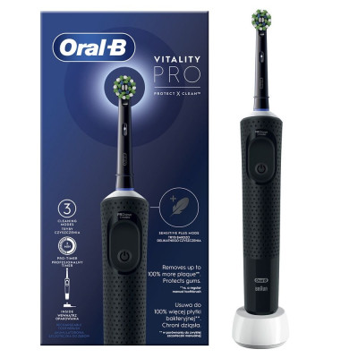 Зубная электрическая щетка Braun Oral-B Vitality D103.413.3 Pro Protect X Clean Cross Action Black