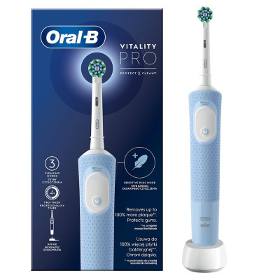 Зубная электрическая щетка Braun Oral-B Vitality D103.413.3 Pro Protect X Clean Cross Action Blue