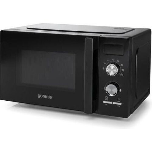 Мікрохвильова піч Gorenje, 20л, мех. керув., 800Вт, дисплей, чорний