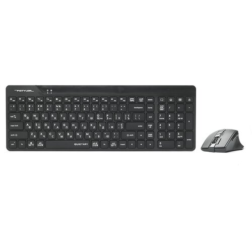 Комплект (клавіатура, миша) бездротовий A4Tech Fstyler FG2400 Air2 Black